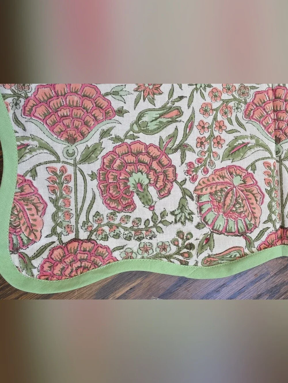 Ridhi by Raniwala Hand Block Print Cotton Tablecloth + Napkin Sets – Floral